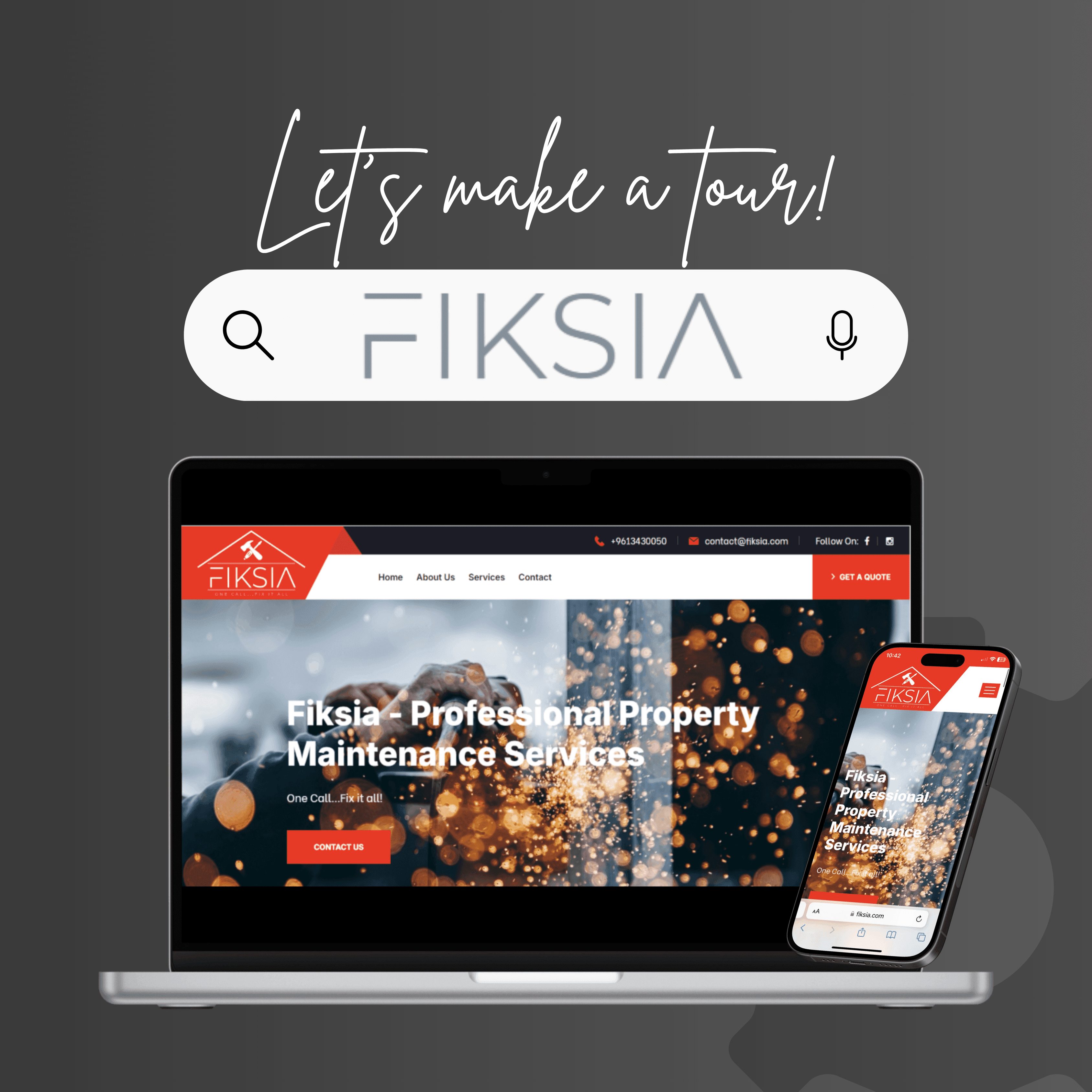 Performance-optimized web development for Fiksia website.